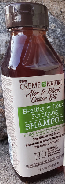 Creme of Nature Aloe & Black Castor Oil Healthy & Long Fortifying Shampoo